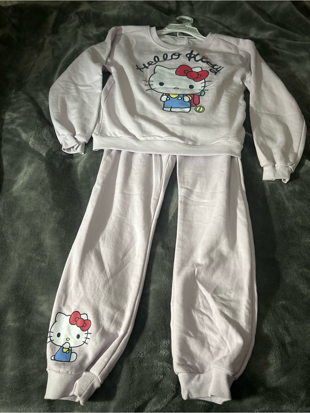 Hello Kitty Girls' Lavender Pans Set - Long Sleeve Top & Pants